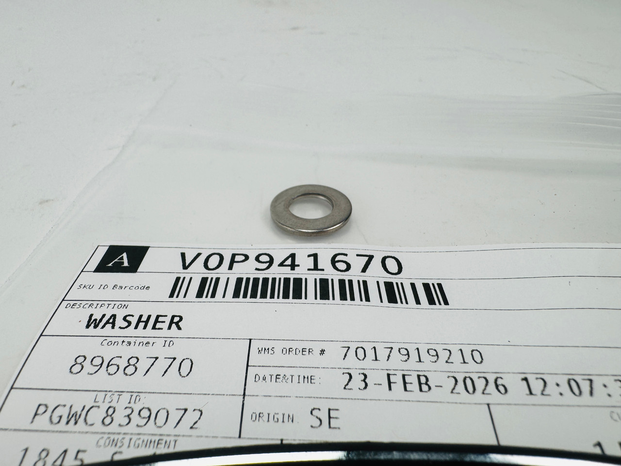 $1.99* GENUINE VOLVO WASHER 941670 *In Stock & Ready To Ship!