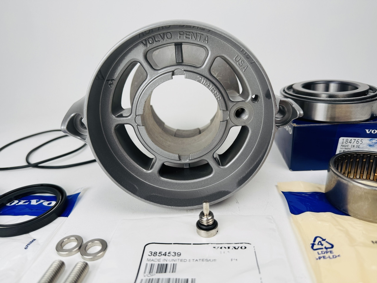 $969.99* GENUINE VOLVO no tax*  COMPLETE PROP SHAFT BEARING CARRIER 21141698 (Bearings & seals are installed using all genuine Volvo special tools)