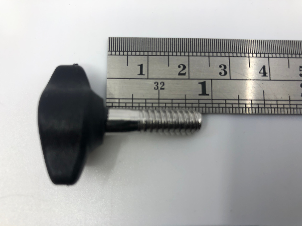 BIMINI TOP BLACK THUMB SCREW 1/4 20 THREAD 7/8" LONG Cecil Marine