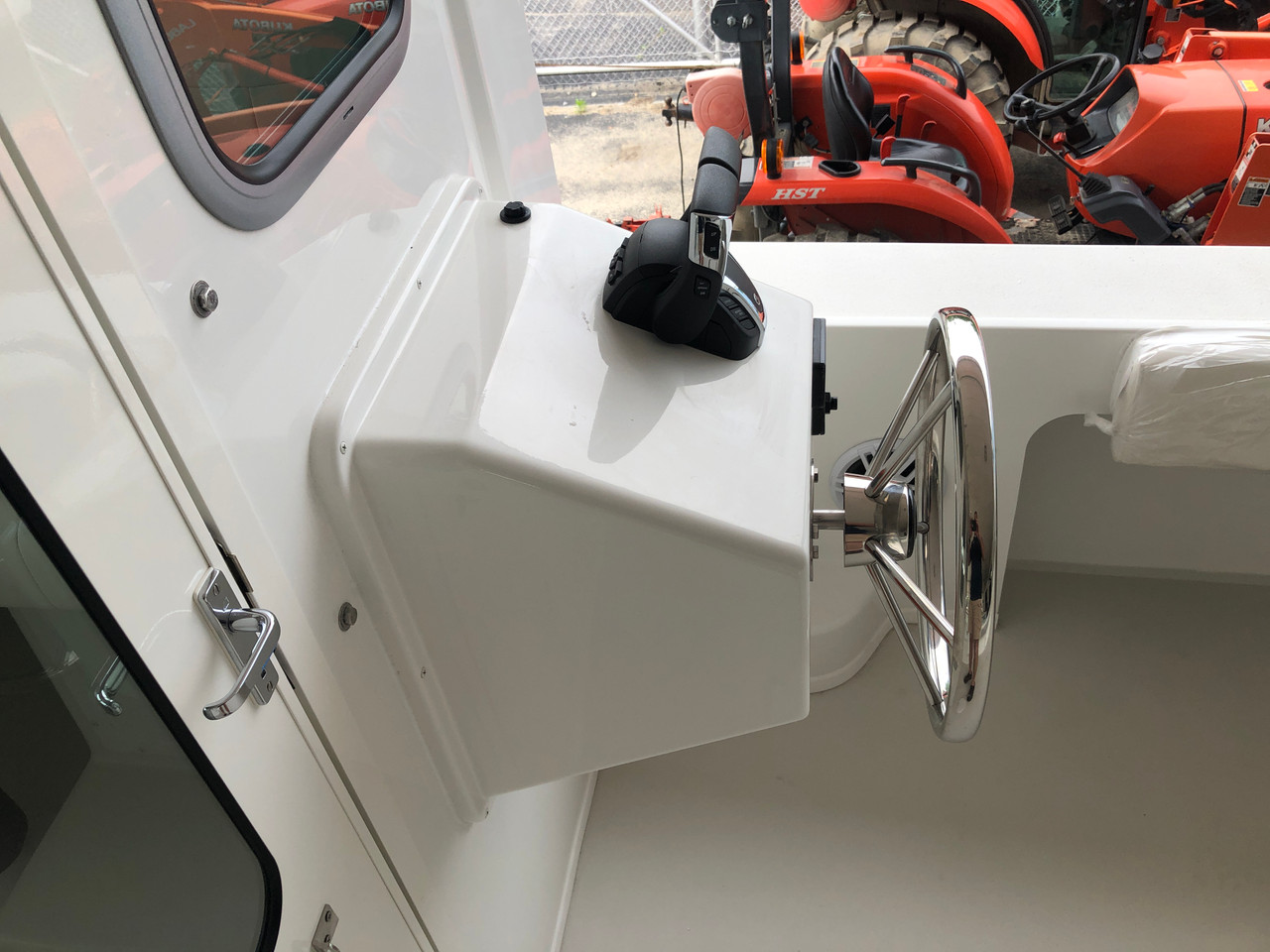 GENUINE PARKER (IN BRIGHTWHITE) FIBERGLASS BULKHEAD SECOND STATION 17 3/4" Wide  21" High *In Stock & Ready To Ship!