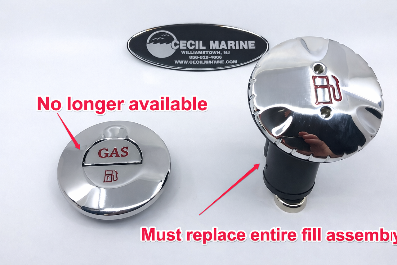 CHAPARRAL FUEL FILL ANGLED VENTED DECK FILL GAS 27.00067 *In Stock & Ready To Ship!