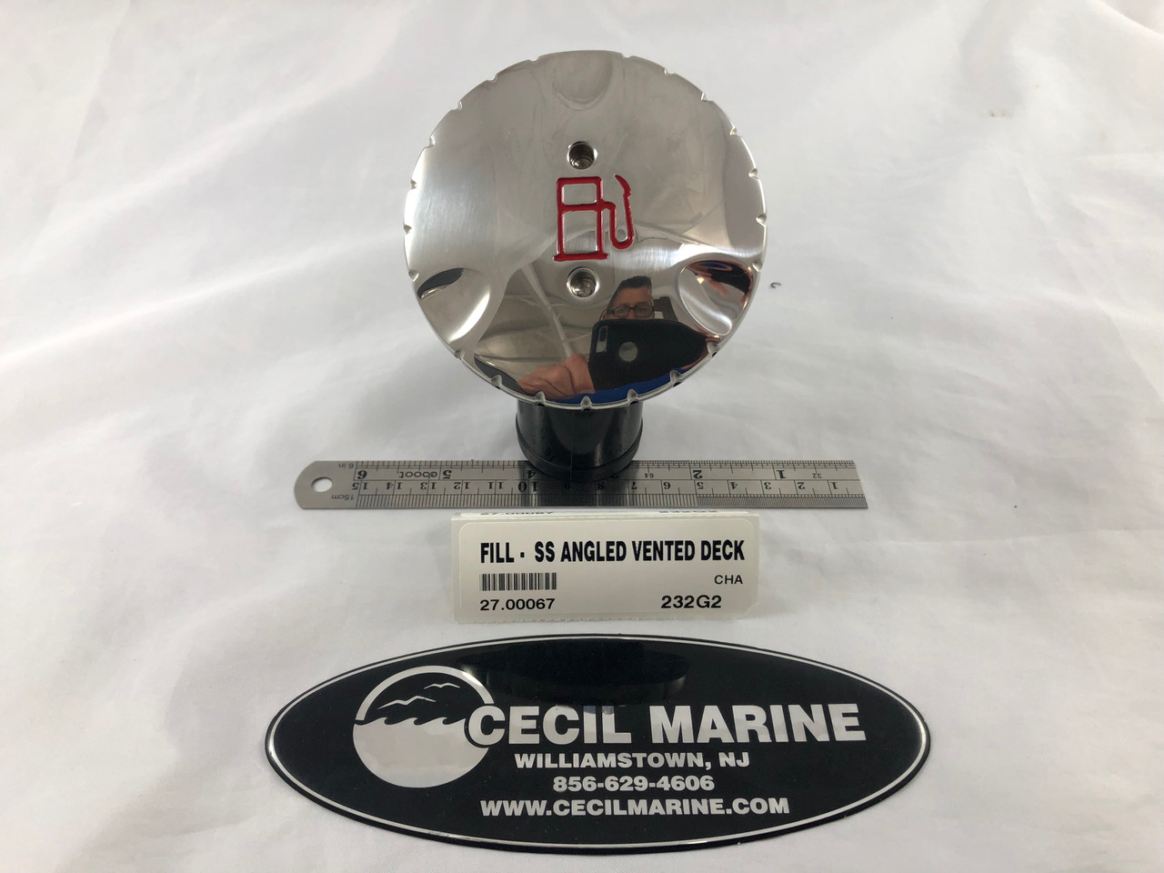 CHAPARRAL FUEL FILL ANGLED VENTED DECK FILL GAS 27.00067 *In Stock & Ready To Ship!