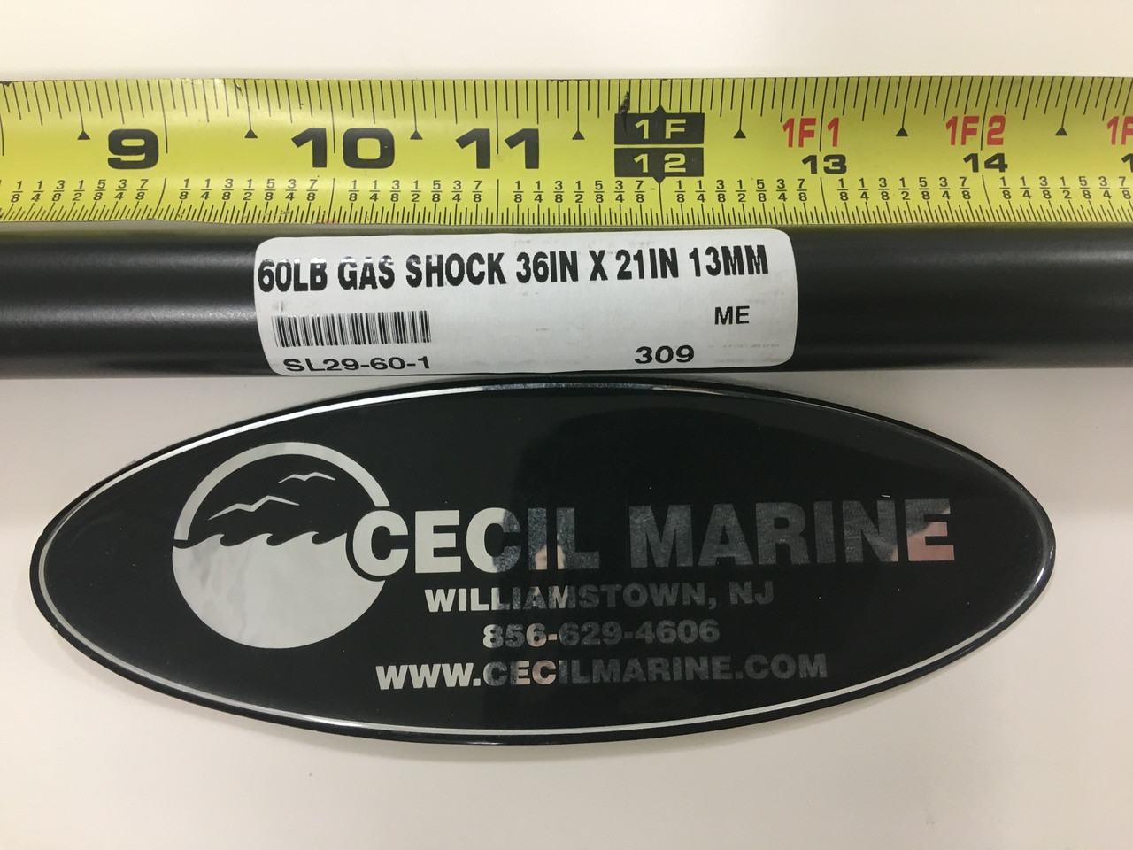 SHOCK - 60 LBS - 36" LONG - 13MM ENDS - 40.00042 - USE PART NUMBER SL29-60-1