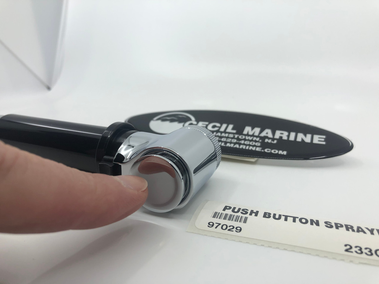 PUSH BUTTON SHOWER SPRAYER FOR TRANSOM SHOWER *In Stock & Ready To Ship!