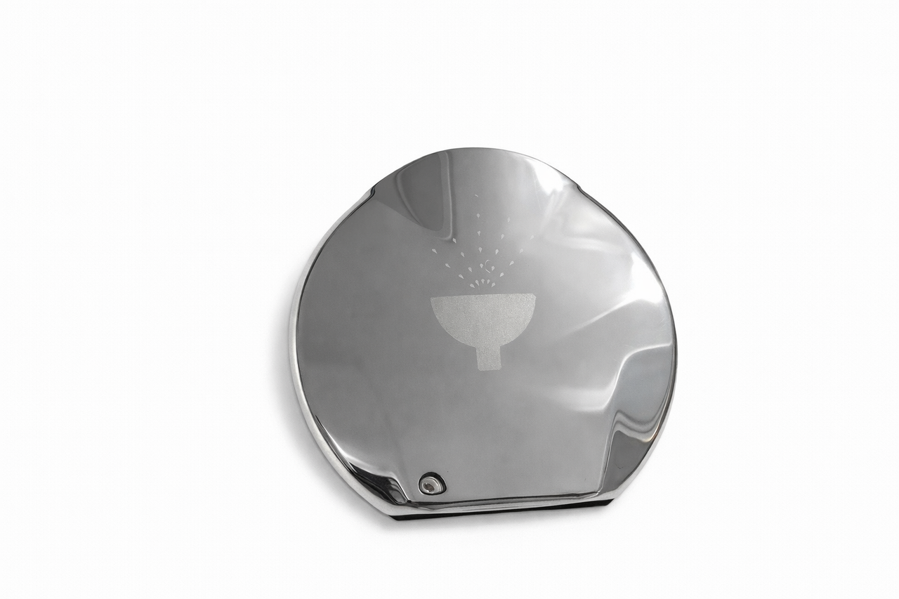 REPLACEMENT STAINLESS STEEL TRANSOM SHOWER CUP & COVER ASSY. REQUIRES A 3 1/8" HOLE *In Stock & Ready To Ship!