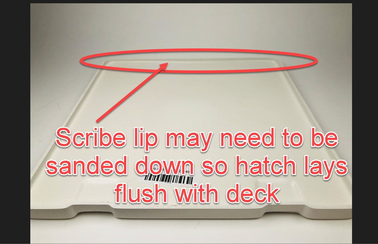 LID - SWIM PLATFORM LID DIAMOND SP67  13 1/8"" X 13" (The edges of the SP67 lid will need to be sanded and scribed to achieve a flush fit with the deck, as every boat may have slight variations) *In Stock & Ready To Ship!