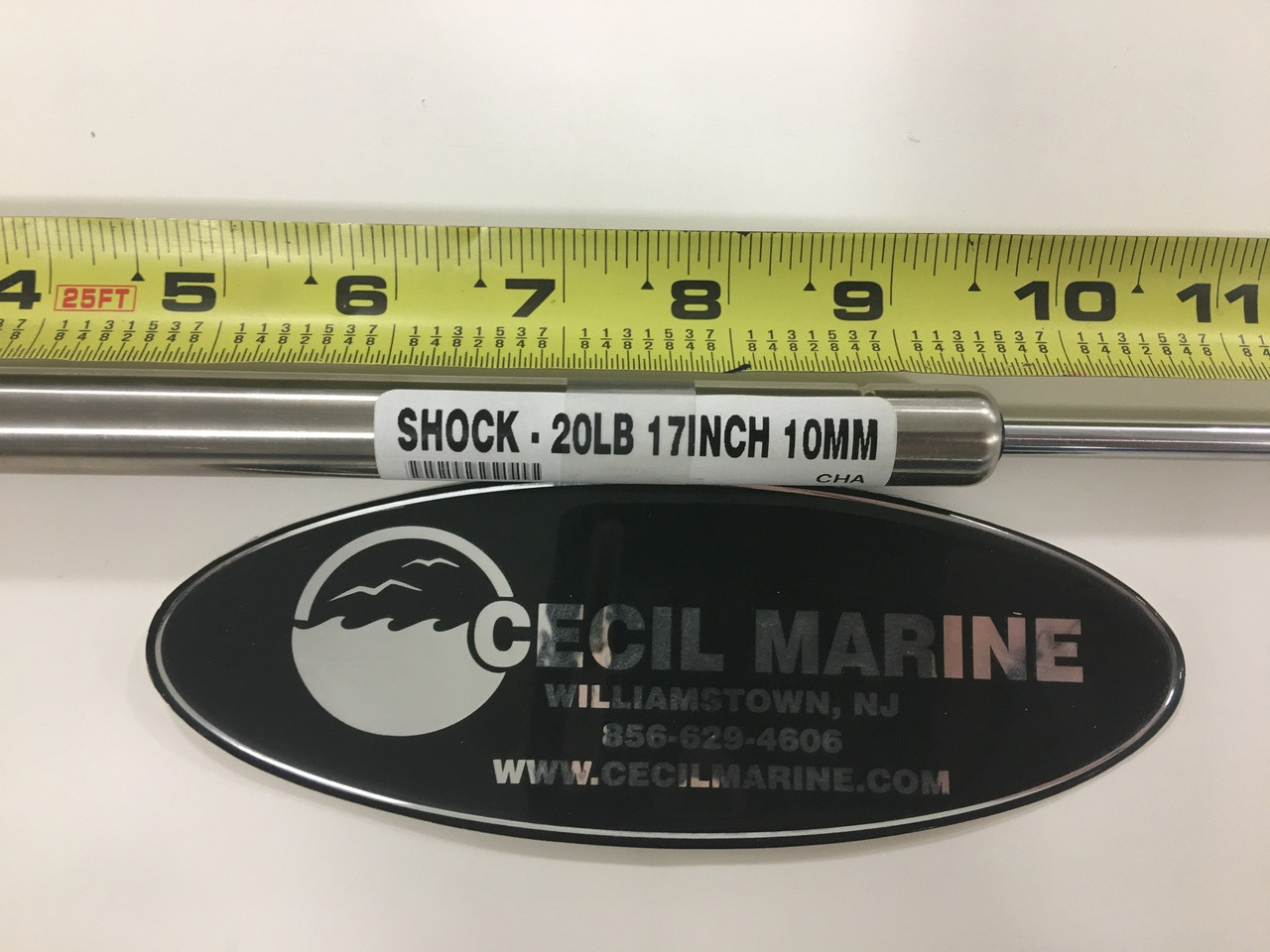 SHOCK - 20 LBS - 17" 1/2  LONG - 10MM ENDS - 40.00029 *In Stock & Ready To Ship!