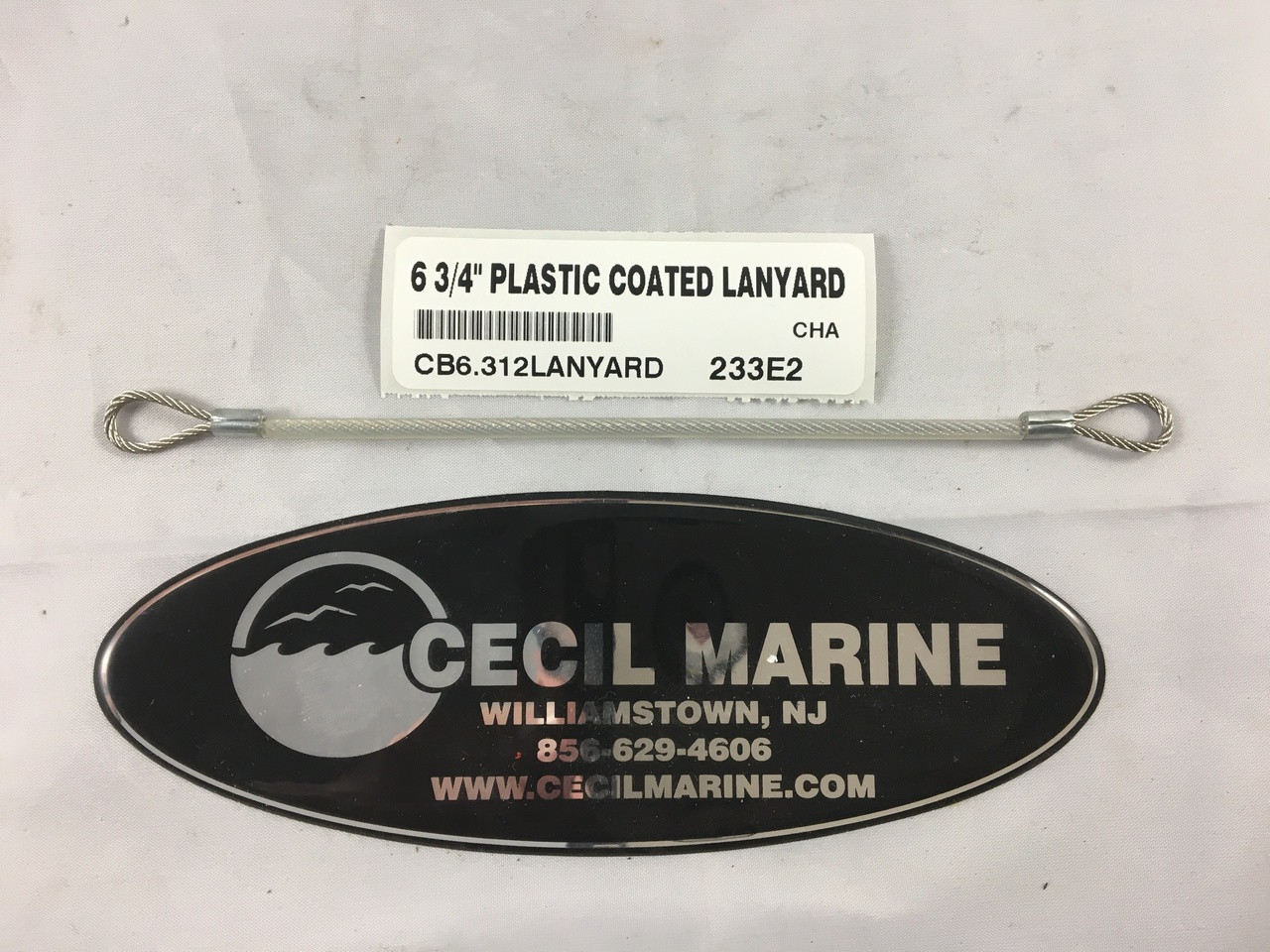 6 3/4" PLASTIC COATED LANYARD