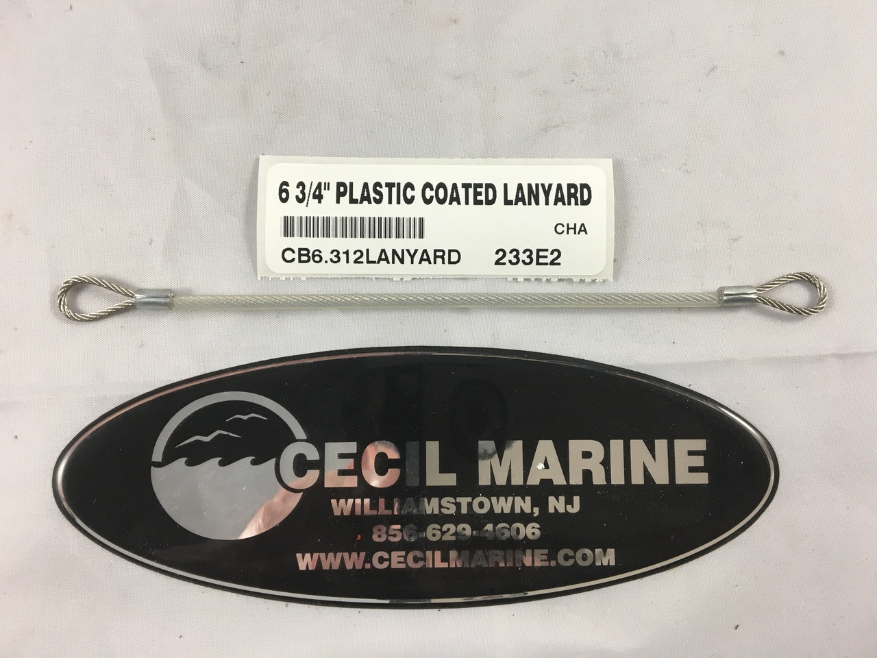 6 3/4" PLASTIC COATED LANYARD