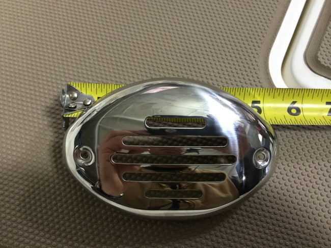 LARGE SS HORN GRILL 5 1/4" x 3 1/2"