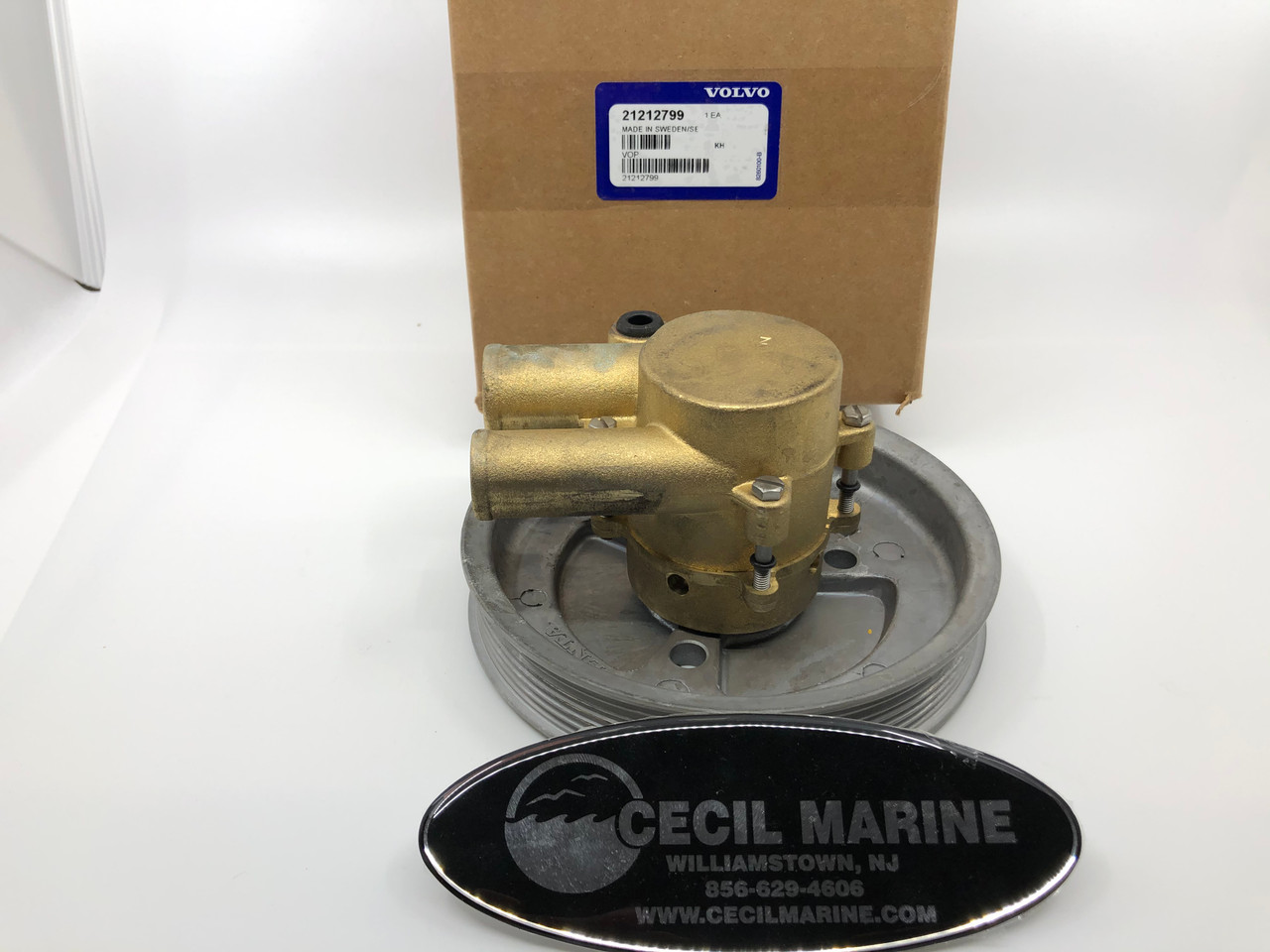 $499.99* GENUINE VOLVO  no tax* SEA WATER PUMP 21212799 (This genuine Volvo seawater pump comes pre-installed with a genuine Volvo impeller. It is fully assembled and ready for immediate use) *In Stock & Ready To Ship!