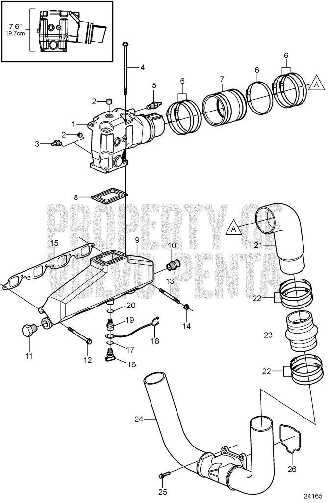$575.99 GENUINE VOLVO PENTA no tax*  8.1 EXHAUST MANIFOLD 3847640 (Volvo's previous part number was 3860855)  *In Stock & Ready To Ship!