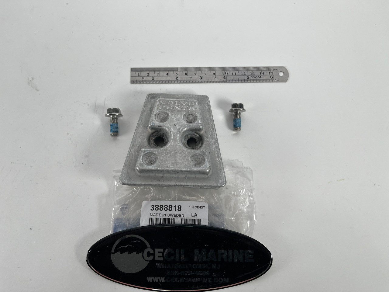 $49.99* GENUINE VOLVO no tax* FRESH WATER MAGNESIUM ANODE KIT 3888818 *In Stock & Ready To Ship!