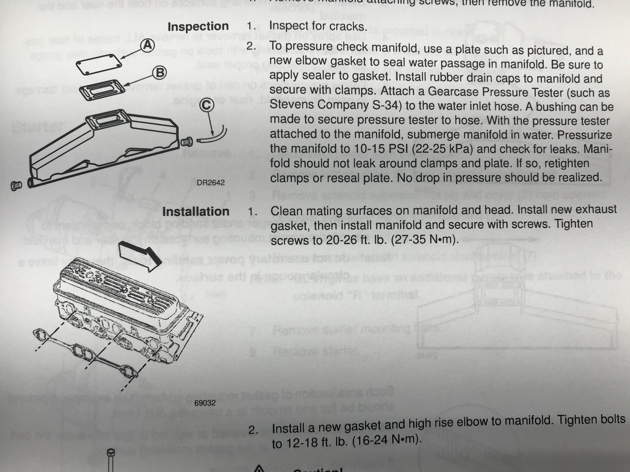 $1899.00 & FREE SHIPPING  GENUINE VOLVO PENTA no tax* 5.0 / 5.7 MANIFOLD REPLACEMENT KIT 3847501 *In Stock & Ready To Ship!