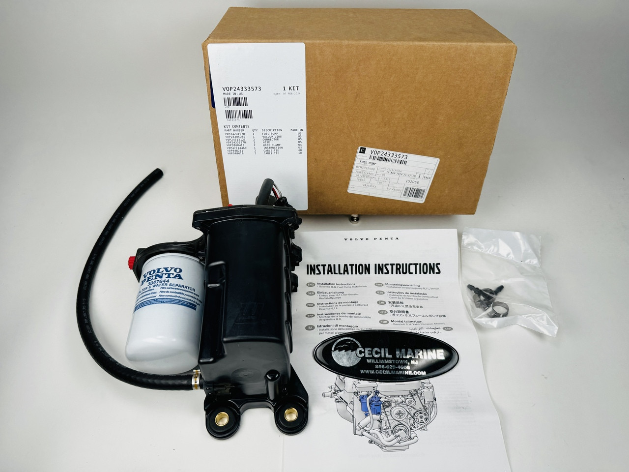 $2199.99* GENUINE VOLVO no tax* FUEL PUMP ASSY. 24333573 ( VOLVO'S OLD PART NUMBER WAS 23794966)  *a signature is required for delivery *In stock & ready to ship!