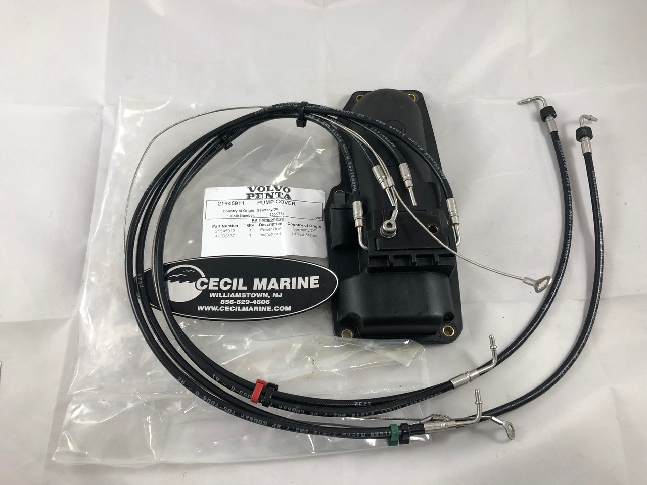 $529.99* GENUINE VOLVO  no tax* TRIM PUMP COVER REPAIR KIT WITH HOSES 21945911 *In Stock & Ready To Ship!