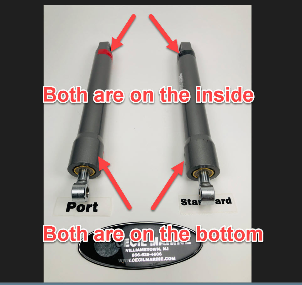 $599.99* GENUINE VOLVO no tax* TRIM CYLINDER STB. SIDE 32