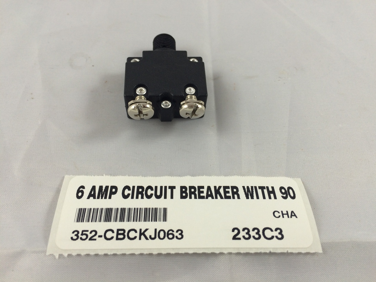 6 AMP CIRCUIT BREAKER WITH 90 DEGREE TERMINALS