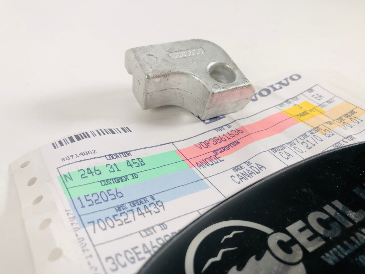 $23.99* GENUINE VOLVO no tax* XDP-B ANODE 3861636 *In Stock