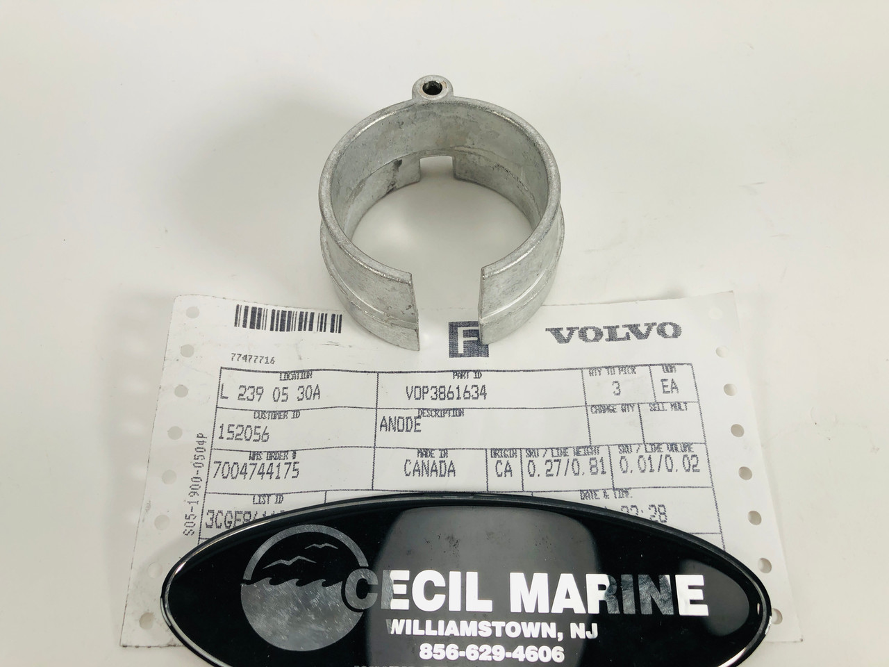 $24.99* GENUINE VOLVO XDP ANODE 3861634 *In Stock & Ready To Ship