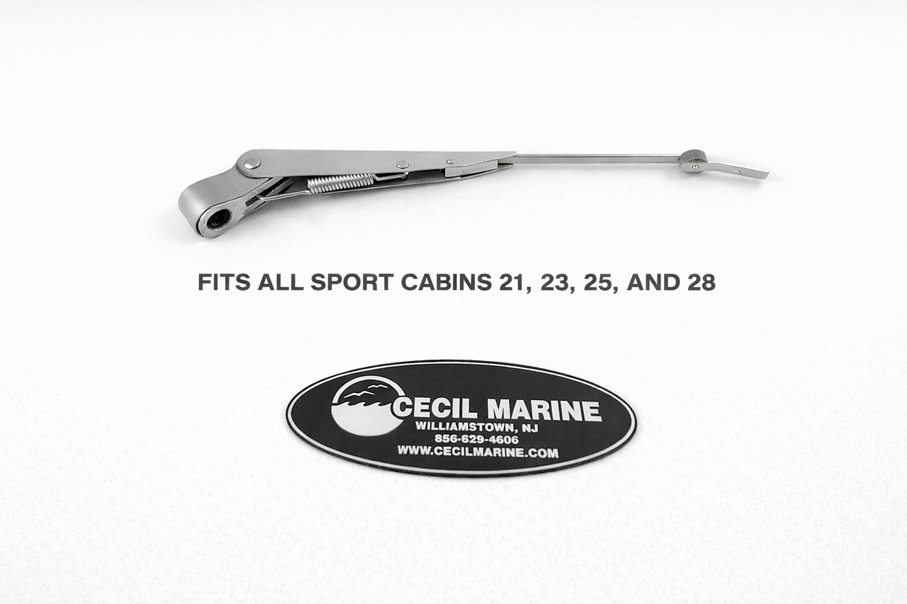 PARKER WIPER ARM 10" - 14" ** Fits 21, 23, 25 & 28 Parker Sport Cabins  *In Stock & Ready To Ship!