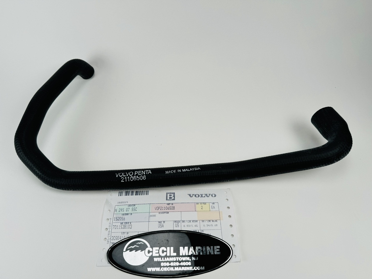GENUINE VOLVO no tax* HOSE 21106508 *In Stock & Ready To Ship