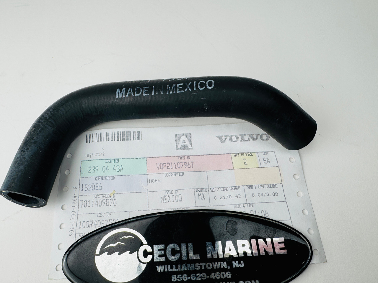 $49.99* GENUINE VOLVO no tax* HOSE 21107967 *In Stock & Ready To Ship!