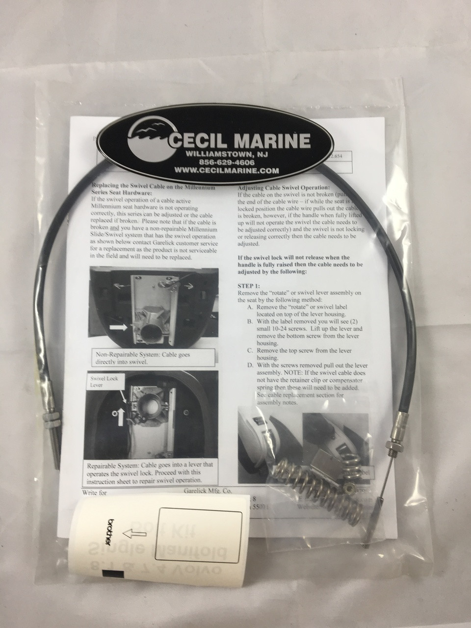 $149.99 CABLE REPAIR KIT FOR SEAT SWIVEL 2012 & NEWER *In Stock & Ready To Ship!