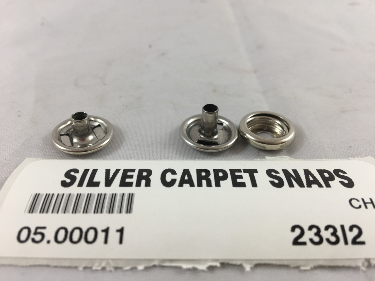 CARPET SNAPS STAINLESS STEEL ( BAG OF 10 ) 05.00011 *In stock & ready to ship!