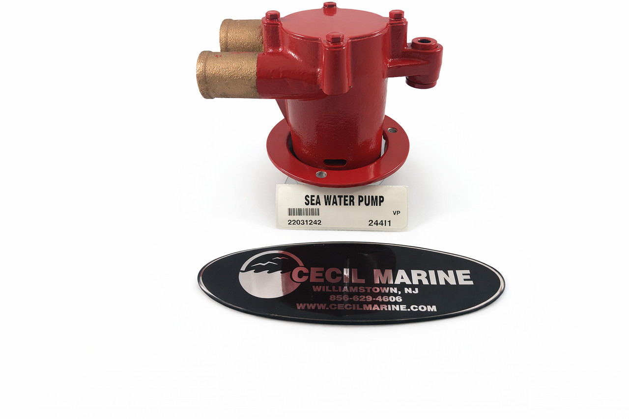 $599.99 GENUINE VOLVO  no tax* SEAWATER PUMP 22031242 (This genuine Volvo seawater pump comes pre-installed with a genuine Volvo impeller. It is fully assembled and ready for immediate use) *In Stock & Ready To Ship!
