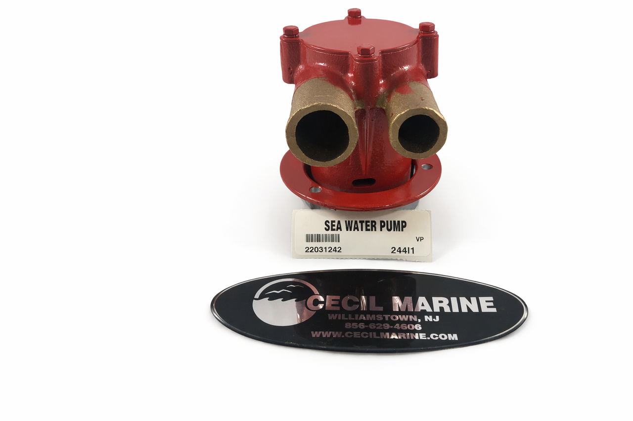 $599.99 GENUINE VOLVO  no tax* SEAWATER PUMP 22031242 (This genuine Volvo seawater pump comes pre-installed with a genuine Volvo impeller. It is fully assembled and ready for immediate use) *In Stock & Ready To Ship!