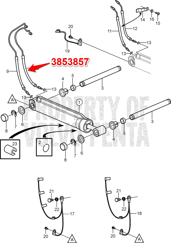 $89.99* GENUINE VOLVO no tax* PORT INNER TRIM HOSE  3853857 *In Stock & Ready To Ship!