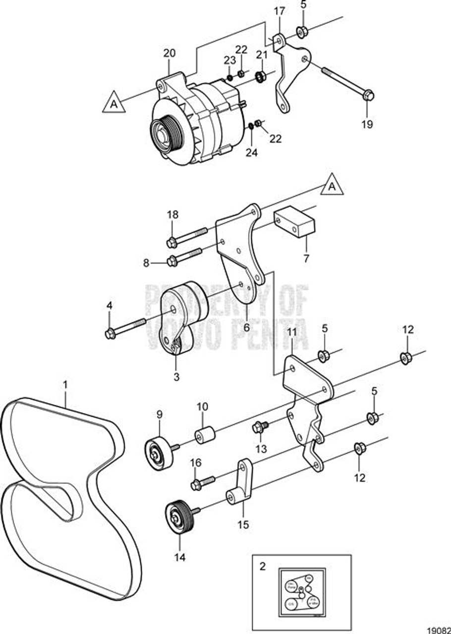 $169.99* GENUINE VOLVO no tax* 3.0L BELT TENSIONER 3860091 *In Stock & Ready To Ship!