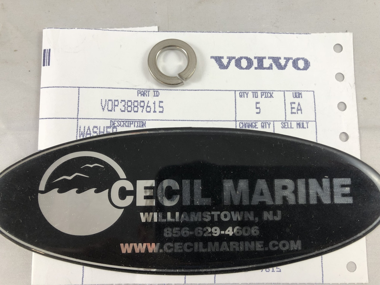 $2.99* GENUINE VOLVO POWER STEERING PULLEY WASHER 3889615 *In Stock & Ready To Ship!