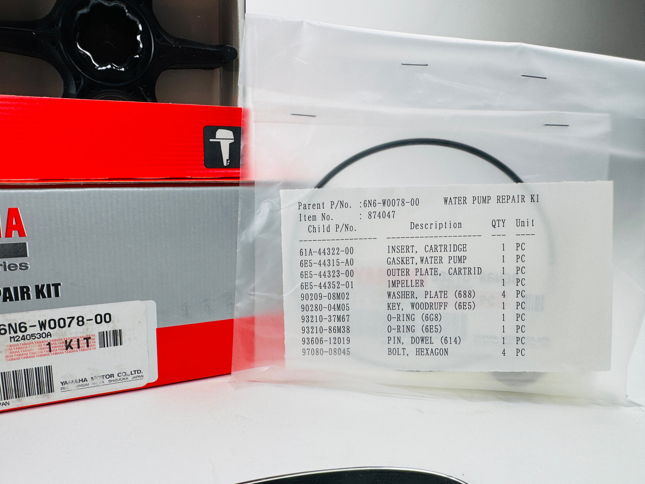 $73.99* GENUINE YAMAHA no tax* WATER PUMP REPAIR KIT 6N6-W0078-00-00 *In Stock & Ready To Ship!