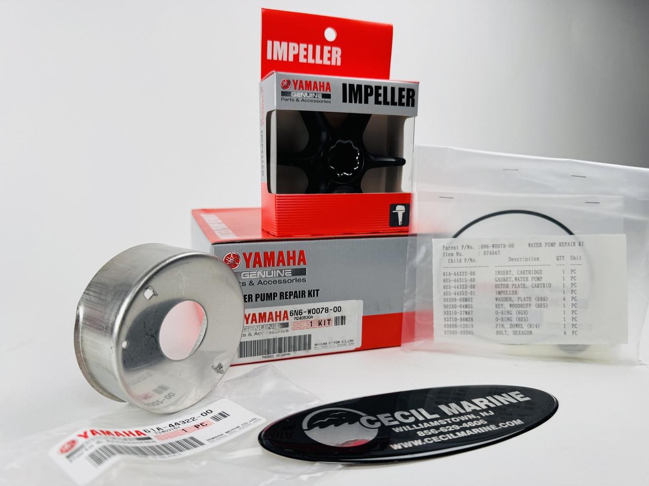 $73.99* GENUINE YAMAHA no tax* WATER PUMP REPAIR KIT 6N6-W0078-00-00 *In Stock & Ready To Ship!