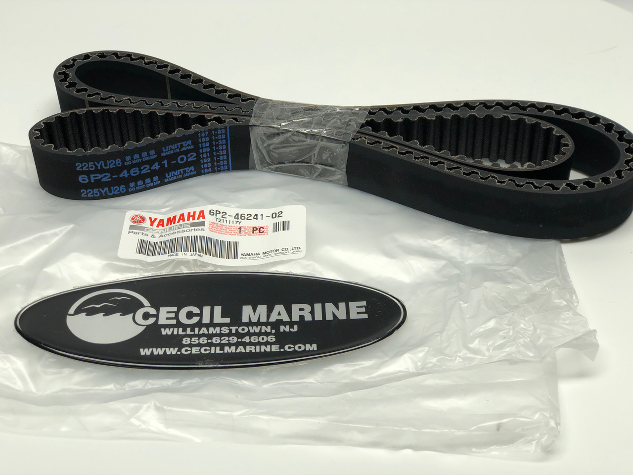 $249.99* GENUINE YAMAHA no tax*  TIMING BELT 6P2-46241-02-00 *In Stock & Ready To Ship!