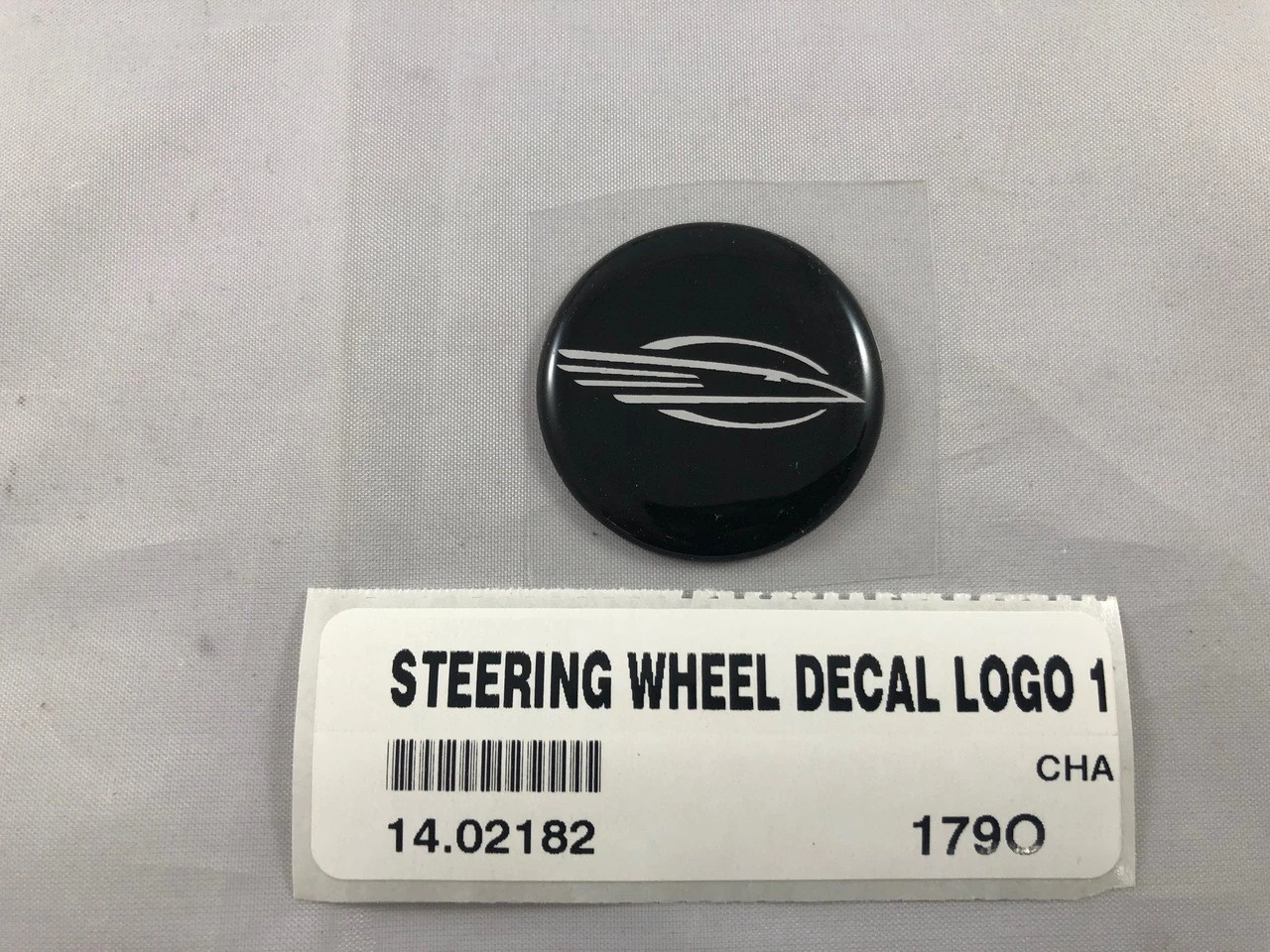 STEERING WHEEL DECAL LOGO 1 3/8" DIAMETER 14.02182 *In Stock & Ready To Ship!