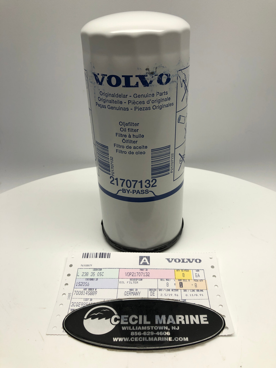 $25.99* GENUINE VOLVO no tax* OIL FILTER 21707132  *In Stock & Ready To Ship!