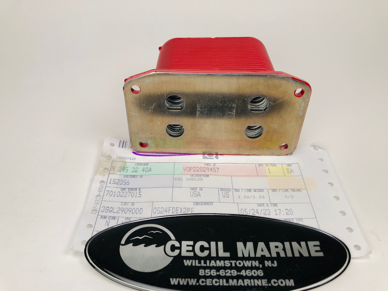 $459.99* GENUINE VOLVO no tax* OIL COOLER 22029457 *Special Order