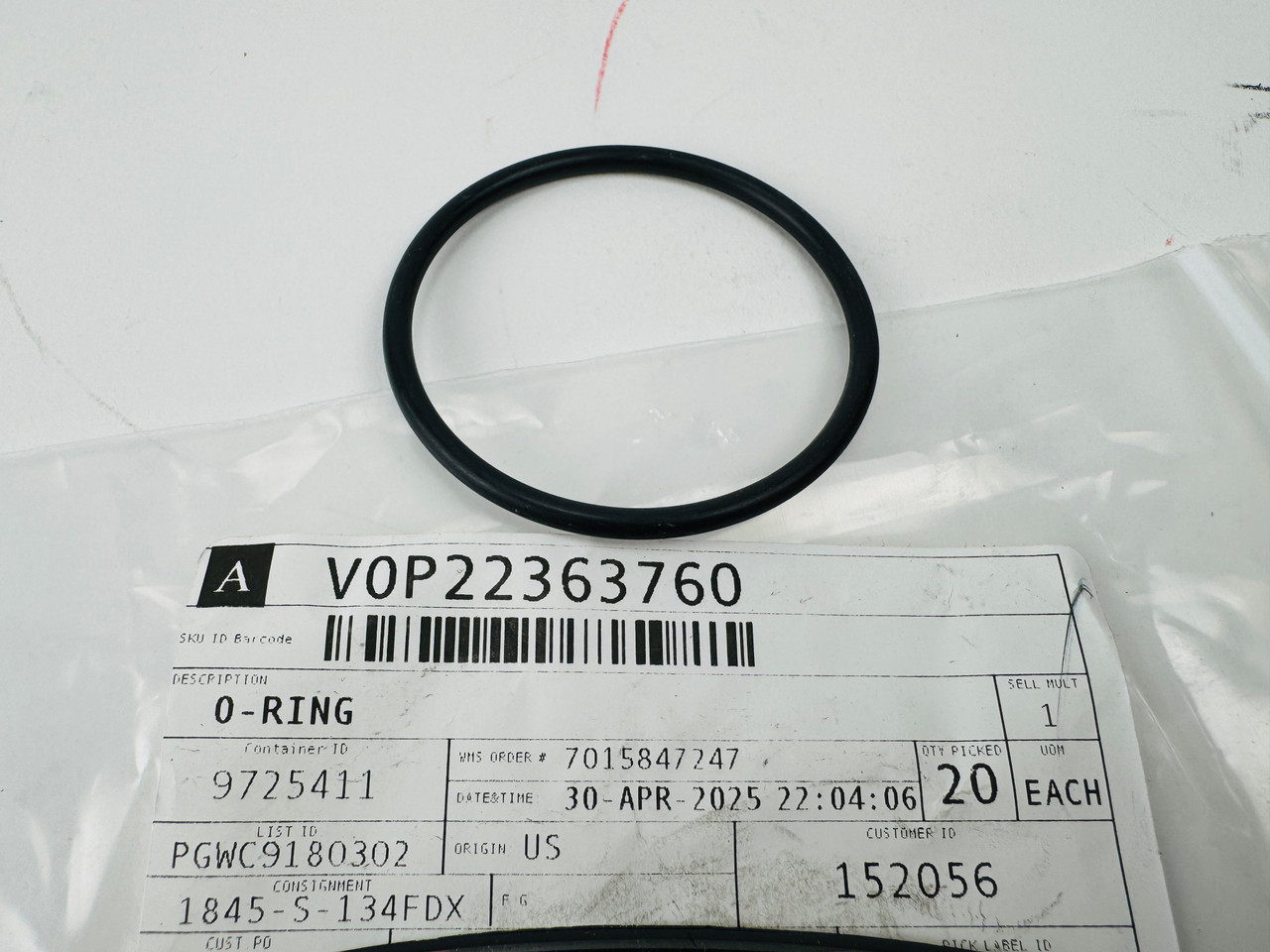$4.99* GENUINE VOLVO O-RING 22363760 *In Stock & Ready To Ship!