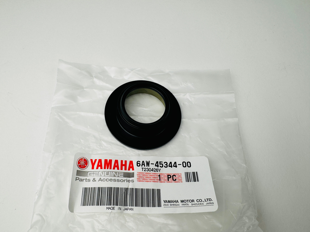 y① .99* GENUINE YAMAHA no tax* COVER, OIL SEAL 6AW-45344-00-00 *In