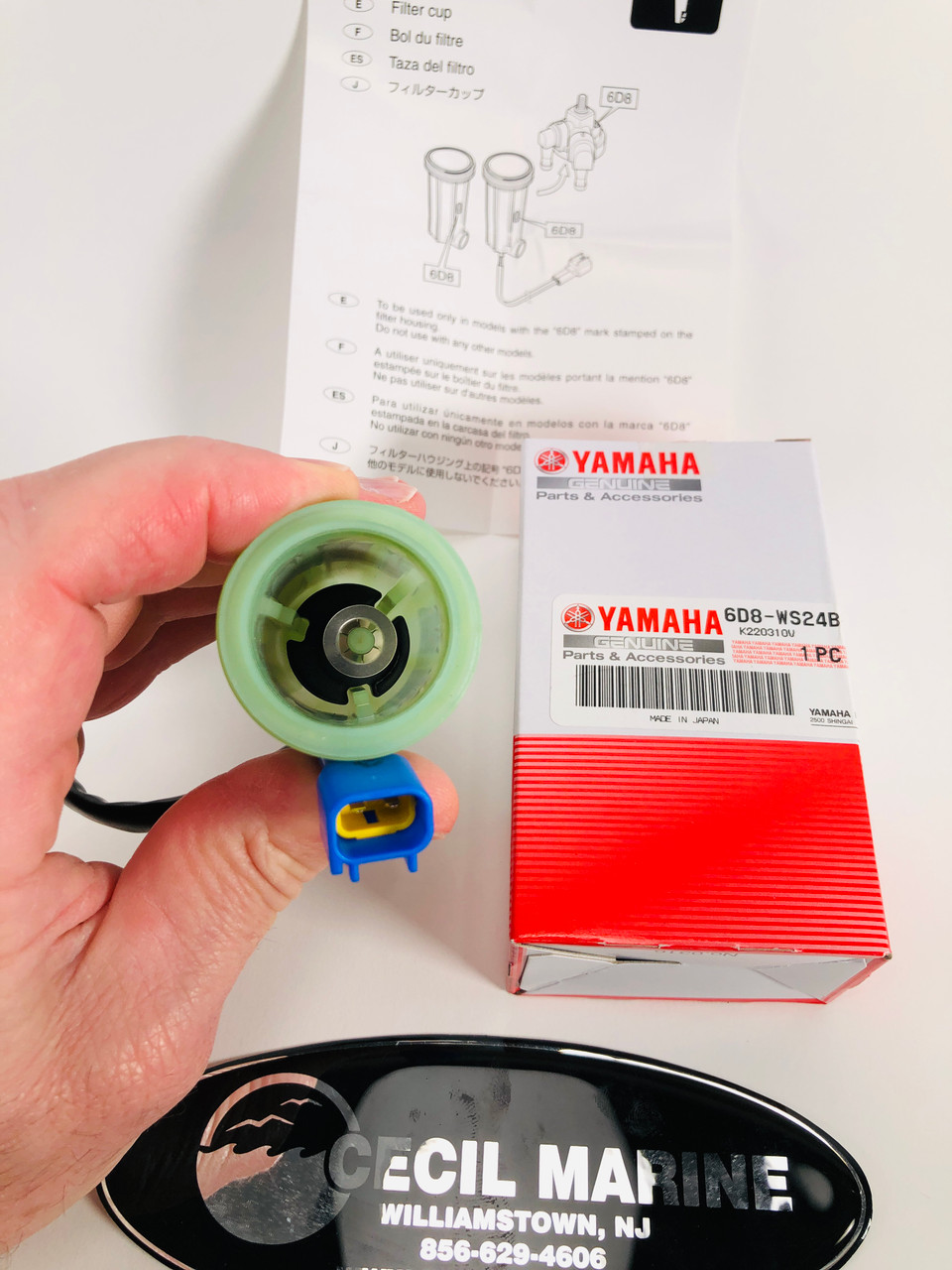 $99.99* GENUINE YAMAHA no tax* FUEL FILTER CUP 6D8-WS24B-00-00 *In