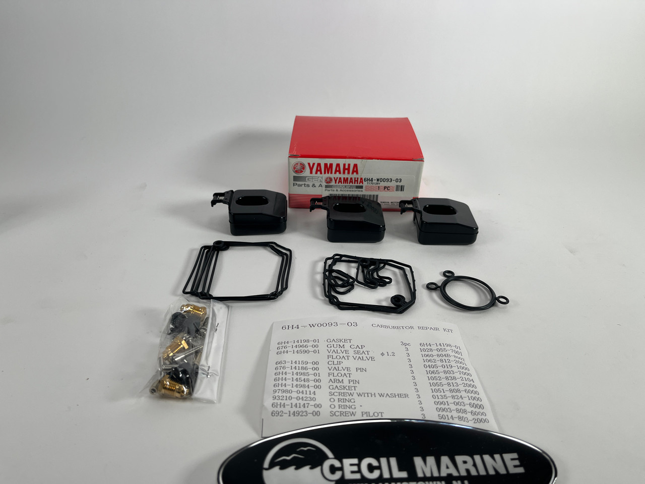 $239.99* GENUINE YAMAHA no tax* CARB REPAIR KIT 6H4-W0093-03-00  *In Stock & Ready To Ship!