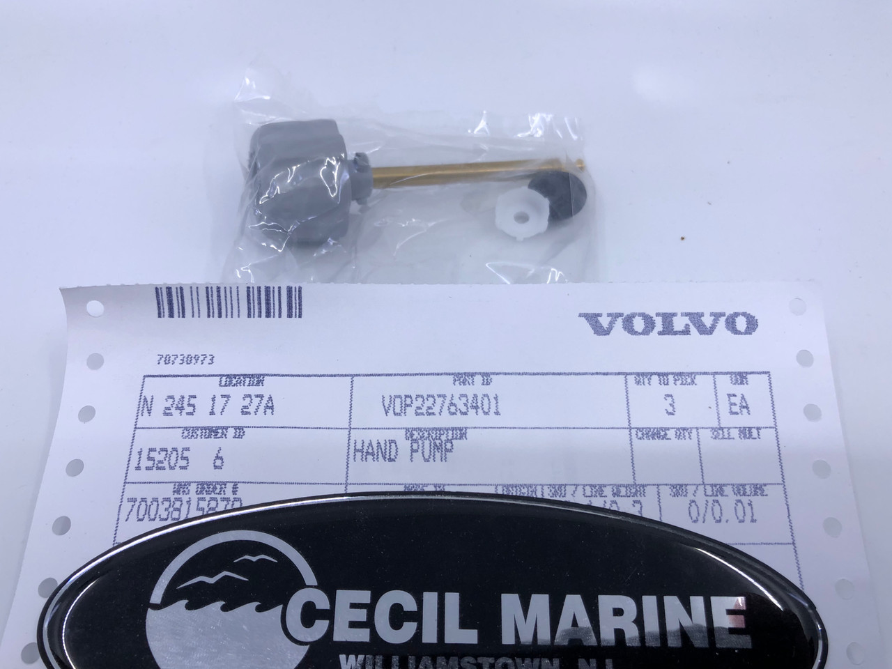 $37.99* GENUINE VOLVO GENUINE VOLVO HAND PUMP 22763401 *In Stock & Ready To Ship!