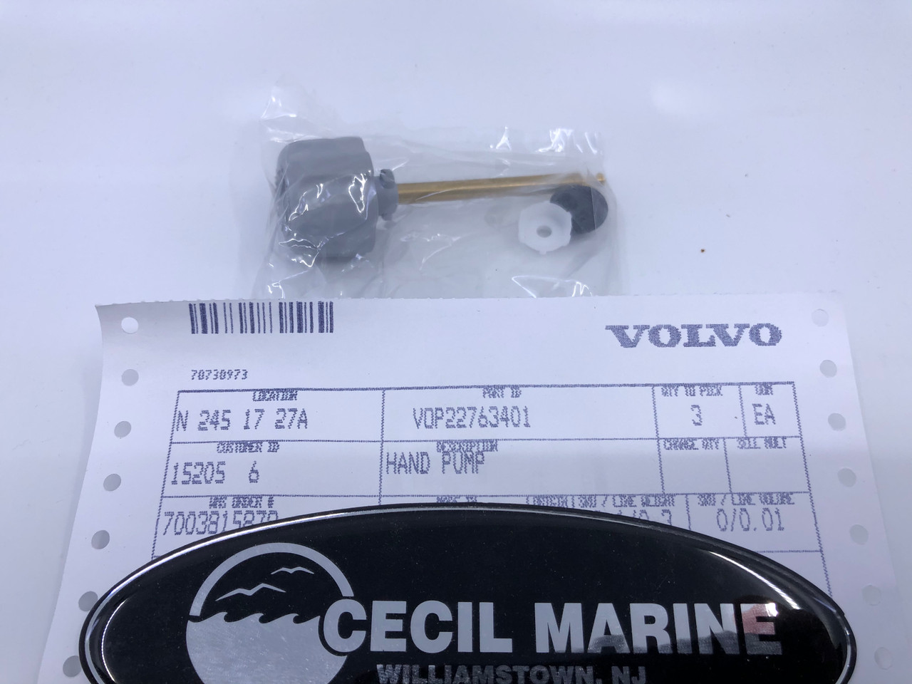 $37.99* GENUINE VOLVO GENUINE VOLVO HAND PUMP 22763401 *In Stock & Ready To Ship!
