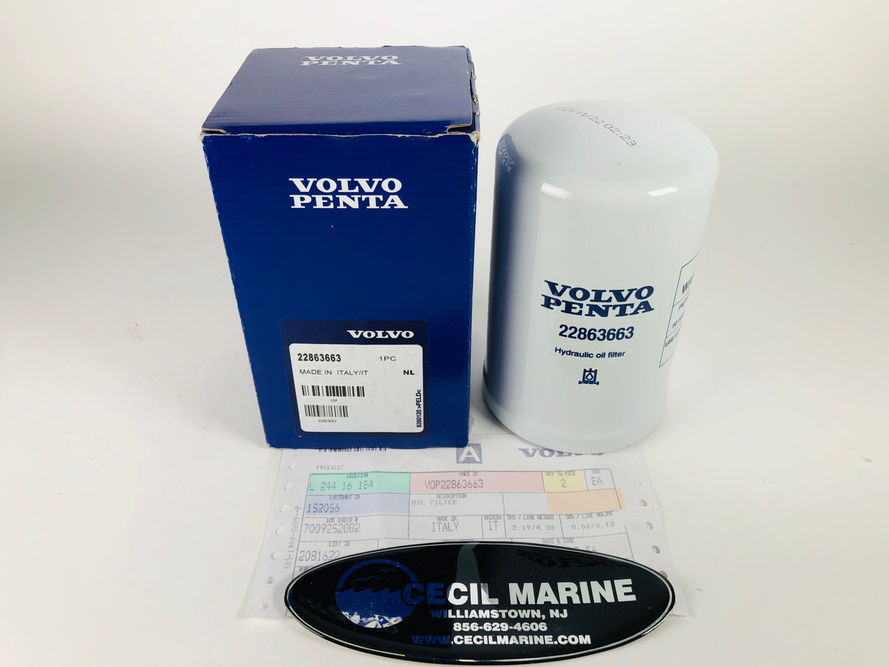 $134.99* GENUINE VOLVO no tax* OIL FILTER 22863663 *In Stock