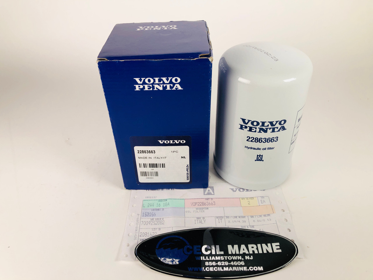 $134.99* GENUINE VOLVO no tax* OIL FILTER 22863663 *In Stock & Ready To Ship!