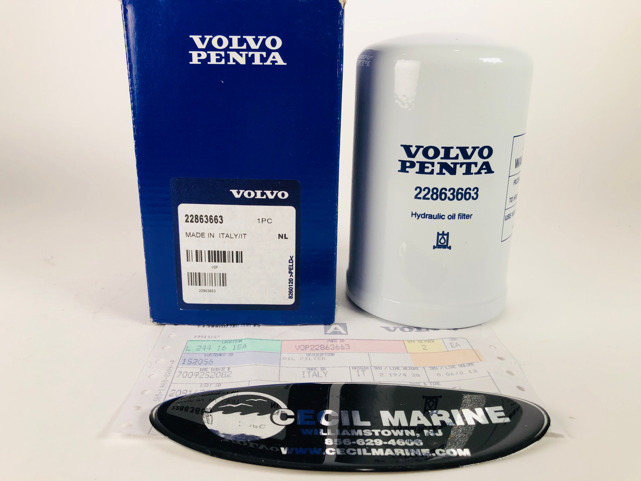 $134.99* GENUINE VOLVO no tax* OIL FILTER 22863663 *In Stock & Ready To Ship!