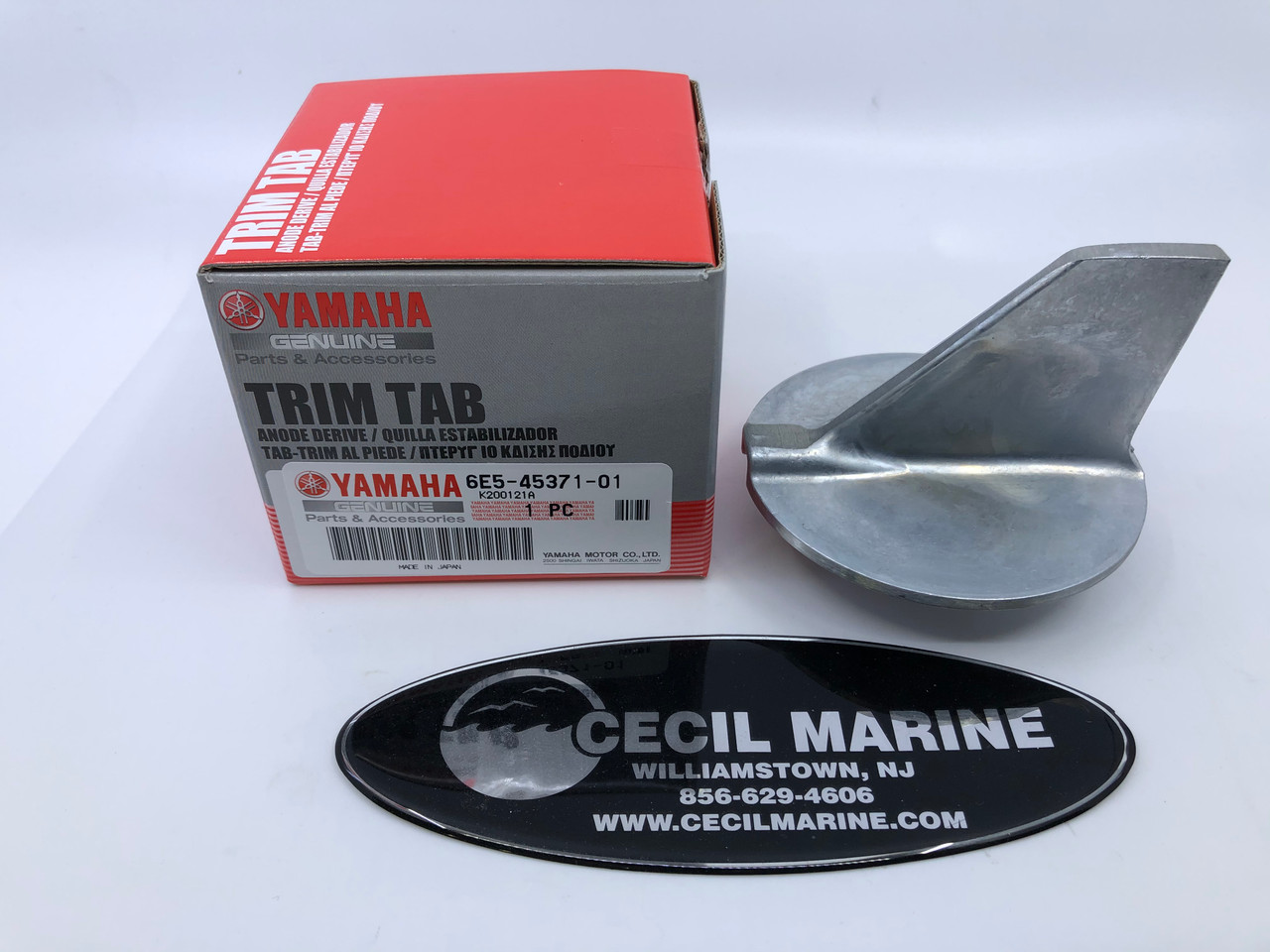 GENUINE YAMAHA TRIM-TAB 6E5-45371-01-00 IN STOCK & READY TO SHIP